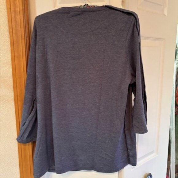 Post Shoulder Surgery Tear Away Top with 3/4" Sleeves (NWT) - Picture 5 of 15
